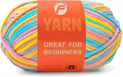 FREEASYFAR 3.5Oz/120yds Pastel Beginner Easy Yarn for Crocheting and Knitting;Worsted-Weight Medium #4;Cotton Blend Yarn for Beginners Amigurumi DIY(Coral,1 Skein)