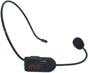 Tikeda Hands-free Wireless FM Condenser Microphone Headset Megaphone Radio Mic for Tour Guide Salesman Teacher Host Speaker Conference and Karaoke