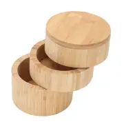 Sugar Pourer Wood Condiment Container Wood Salt Container Wooden Spice Jars