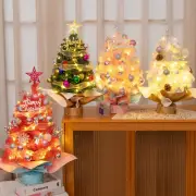 Mini Christmas Tree Tabletop Artificial Xmas Tree with String Lights Home Decor