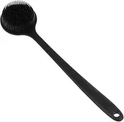 Gatuida Silicone Body Scrubber with Long Handle Exfoliating Bath Brush for Dead Skin Removal and Shower Accessory for Women