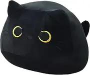 Bettli Very Soft Cute Black Cat Kitten Big Hugging Pillow Plush Stuffed Animal 18inches