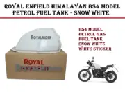 Fits Royal Enfield PETROL FUEL TANK for HIMALAYAN BS4 SNOW WHITE/ (for: Royal Enfield)