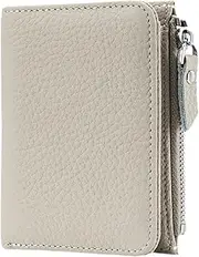 [kowaku] Women Short Wallet Portable Purse for Female Hiking Commuting Dating Street, White