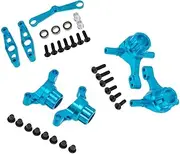 IOIUSKKU Premium RC Car Upgrade Parts for Tamiya TT02 110 Increased Durability, Blue, Steering Set