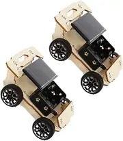 Gogogmee 2Sets Car DIY for Educational Car Assemble Playthings Solar Powered Fun for Learning for Creative Play and Hands Experience