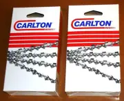 2 x CARLTON CHAINSAW CHAIN 22" BAUMR-AG SX75 75cc & MTM 72SX 62SX 325 058 86 DL
