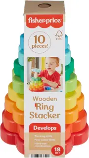 Fisher Price Wood Ring Stacker