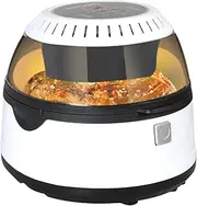 Spector Air Fryer Energy-Saving 12L Toaster Oven, Fast 1200W Infrared Cooking, 360-Degree Food Rotation, Preset Modes, Non-Stick, with Digital LCD Premium Glass Window(43cm x 35cm x 33cm, White)
