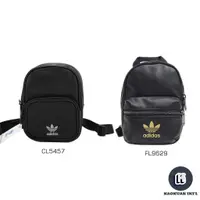 在飛比找蝦皮商城優惠-ADIDAS MINI BACKPACK 黑色 皮革 迷你 