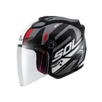 在飛比找蝦皮商城優惠-【SOL Helmets】27S開放式安全帽 (星艦_消光黑