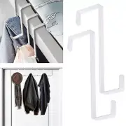 10 Pack Over The Door Hooks Sturdy Metal Single Over Door Hooks White Door
