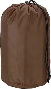 uxcell Stuff Sack, Nylon Waterproof Storage Sacks Portable Drawstring Dry Stuff Bag Gear Organization with Toggle, 9x16Inch Fit for Backpacking Camping Traveling Hiking(Brown)