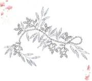 [Healvian] Elegant Bridal Hair Comb French Combs Rhinestones Wedding Hair Accessory Headdress for Women Occasions