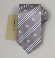 NEW Burberry TARO Stripes Mans 100% Silk Tie Authentic Italy Made 3.5" 035056