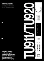 Harman Kardon TU-911 Tuner Owners Manual
