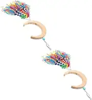 VANZACK 2pcs Bird Swing Bird Parrots Shredding Parrot Spinning Bird Standing Hanging Parrot Swing Budgie Swing Parrot Bird Swings for Parrots Parakeet Wooden