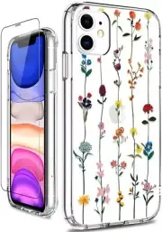 iPhone 11 Case, Clear Shockproof Hard PC Case with TPU Bumper Heavy Duty Protect
