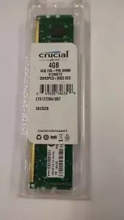 CT51272BA1067 Crucial 4GB PC3-8500 DDR3-1066MHz ECC Unbuffered CL7 240-Pin DIMM