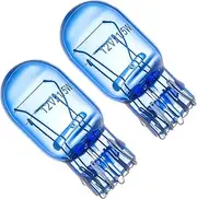 HALLMERS 2pcs T20 12V W21/5W Clear Halogen Bulb - Bright White Light for Automotive Exterior Lighting, Turn Signals, Brake, Rail, Reverse, Parking, Daytime Running Lights