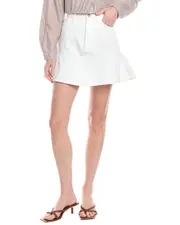 7 For All Mankind Peplum Mini Skirt