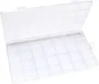 28 Grids Clear Stackable Plastic Organizer Storage Box Container with Adjustable