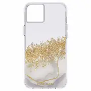 Case-Mate Karat Marble Case For iPhone 14 Plus - White Marble