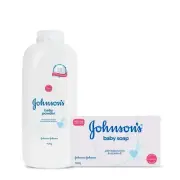 Johnson's Baby Powder, 400g with Free Johnson's Baby Soap, 100g