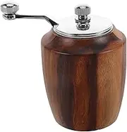 UPKOCH Mini Manual Grinder Wooden Pepper Hand-cranked Spice Grinder for Kitchen Outdoor Cooking