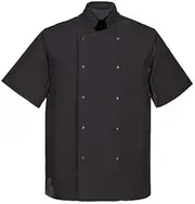 [INSTEX] COLOURED CHEFS JACKET, CLOTHING/APRONS, PRESS STUD BUTTONS,HALF SLEEVE, UNISEX, NEW INS07