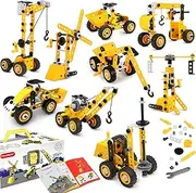 10 in 1 Stem Toys for 5 6 7 8 9+ Year Old Building Block Kit Stem Activities Projects Boy Toys Age 4-8 5-7 6-8 8-10 Creative Set Educational Engineering Excavator Construction Christmas Birthday Gift