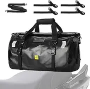 lyanny Motorcycle Dry Bag | 40L Waterproof Dry Backpack,Heavy Duty Saddle Bags, Outdoor Travel Luggage with Reflective Strips for Camping, Boating