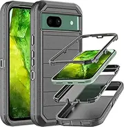 for Google Pixel 8A Case Pixel 8A Case,Drop Proof 3-Layer Durable Cover/Shockproof Armor Drop Protection Solid Rubber Case for Google Pixel 8A 6.1"-Black