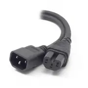 Alogic 2m IEC C14 to C15 High TemperatureMale Female Power Cables - MF-C14C15-02