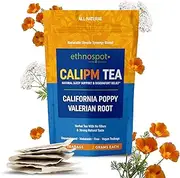 Valerian Root California Poppy Herbal Sleep Aid Tea - Promotes Deep Sleep & Longer Sleep - Helps Reduce Stress & Relax The Body - Improve Morning Mood - Natural Sleep Aid Teabags - 48 Vegan Teabags