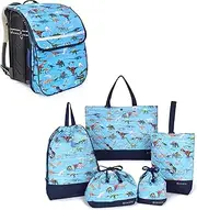 COLORFUL CANDY STYLE NU203200 School Entrance School Entrance 6-Piece Set, Lesson Bag, Shoe Case, Drawstring Bag, Gymnastics Clothing Bag, Lunch Bag, Cup Bag, Small Items, Storage Bag, School Bag