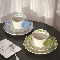 在飛比找蝦皮商城精選優惠-【Spring Lemon】春日新品陶瓷咖啡杯盤組 小眾獨特