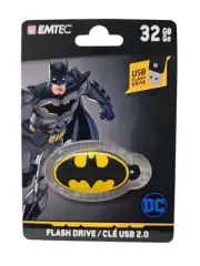 EMTEC Batman 32GB USB Flash Drive Keychain NEW SEALED DC Comics