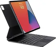 APPS2Car Magnetic Keyboard Case for iPad Pro 12.9 (6th/5th/4th/3rd Gen), iPad Pro 12.9 Inch Case with Keyboard, Trackpad and Floating StandEasy-Set Magic Keyboard - Black