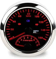WATERWICH GPS Speedometer 0-160MPH + 8000RPM Tachometer for All Vehicle Ship Boat Yacht