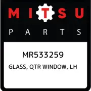 MR533259 Mitsubishi Glass, qtr window, lh MR533259, New Genuine OEM Part