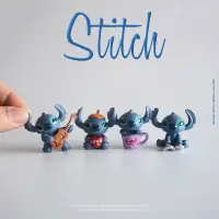 在飛比找蝦皮購物優惠-迪士尼 stitch 史迪奇 吉他 看書 杯子 公仔 擺件 