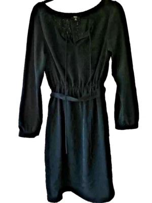 MOSSIMO Women's' PEASANT DRESS NEW WITH TAGS black M