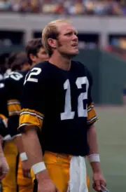 Pittsburgh Steelers QB Terry Bradshaw on sidelines before ga - 1971 Old Photo 3
