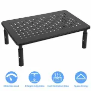 Metal Desk Monitor Stand 3 Height Adjustable PC Laptop Stand