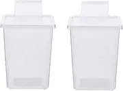 2pcs Plastic Reptile Box Snake Breeding Box Case Feeding Hatching Container Pet Spider Lizard Tank House for Home