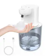 400ml Automatic Foaming Soap Dispenser 4 Level Touchless Foam Soap Dispenser-White