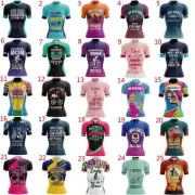 Women's Funny Cycling Top Bicycle Shirt Ladies Short Sleeve Bike Cycle Jersey