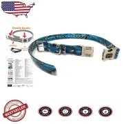 Upgraded Waterproof Biothane E-Collar Replacement Strap - Blue Camo, 1" x 30"