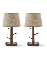 [Sherwood Home] Marilyn Table Lamp with Jewellery Branch Set of 2 in Brown